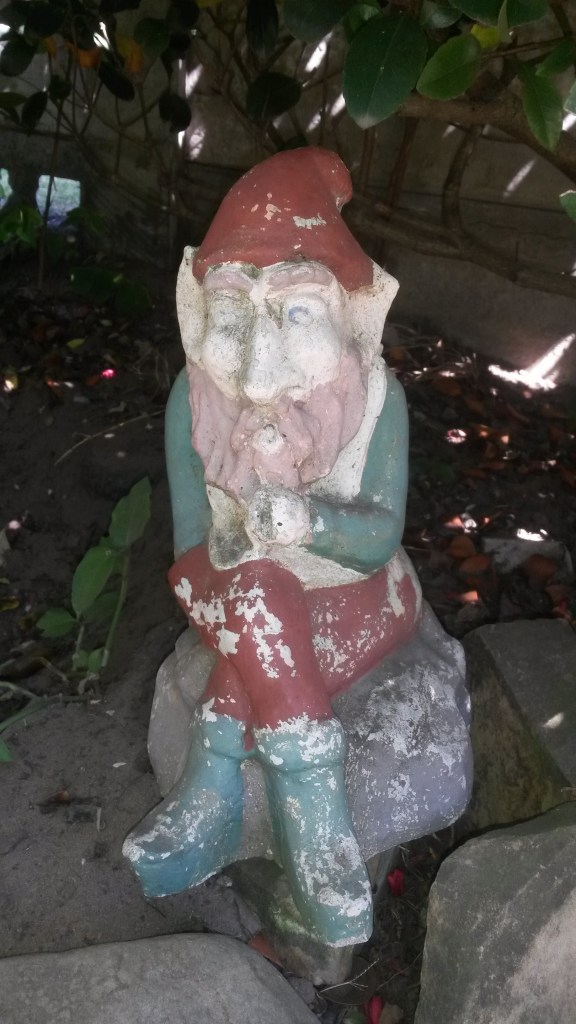 Cement gnome done by Toby Skolmen