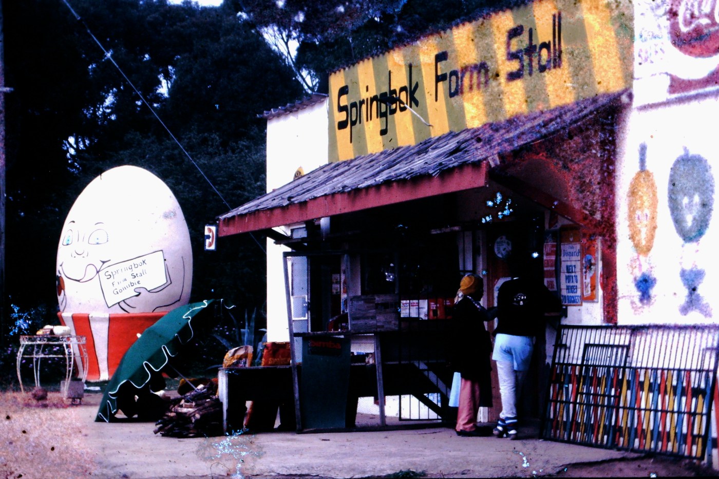 Springbok Farm Stall (circa 1986) Photo credit: Grahame Hall